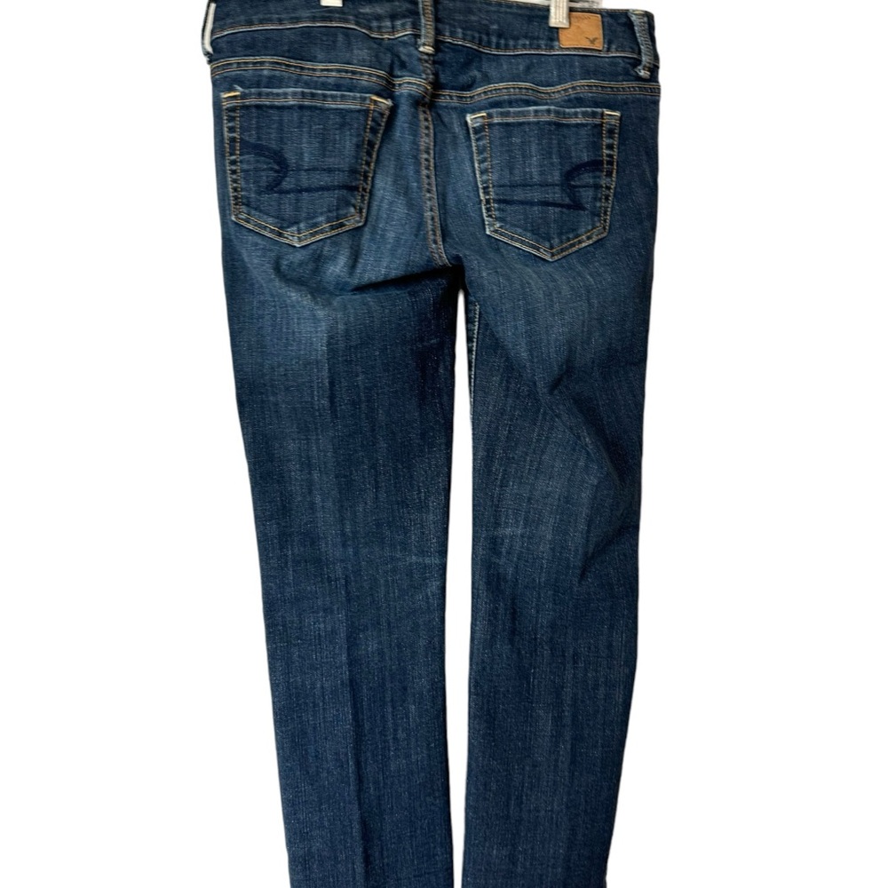 American Eagle 🦅 ARTIST STYLE Lightly Distressed Crop Jeans.  Size: 6     #9 - Picture 3 of 8